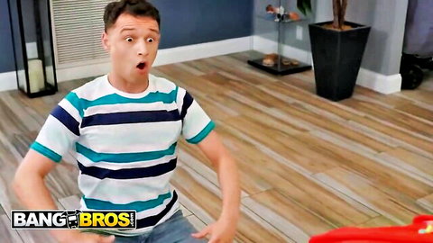 Xwife Karen saves pussy but lets Johnny Love explore her tight ass in BangBros