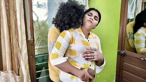 Vaishnavy Raj and Sharun Raj in intimate Desi couple embrace