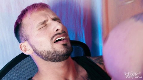 Parker Savage in intense gamer cosplay oral fantasy with trans model