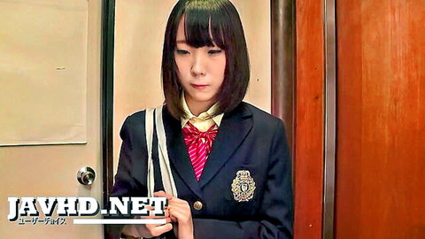 Innocent Japanese schoolgirl in sailor uniform, teasing pose, HD JAV
