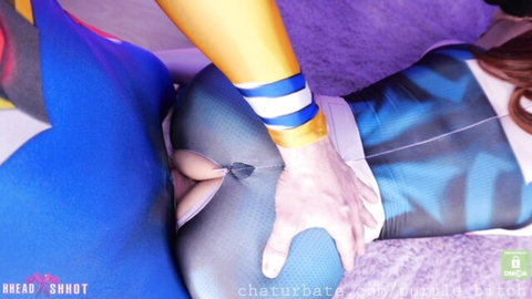 Purple Bitch in My Hero Academia cosplay fucked doggy style
