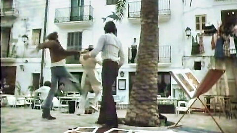 Vintage 70s European outdoor group scene in classic Ribu Aristokrat porn