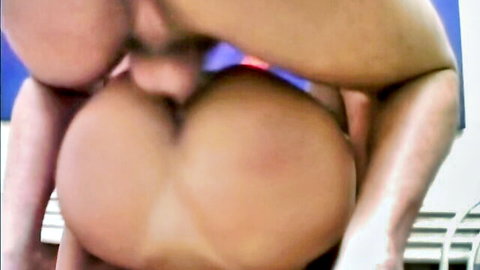 Shemale Aline Santos big ass close-up during horny anal sex
