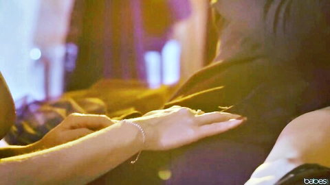 Amirah Adara in intimate hand touch scene from charming teen clip