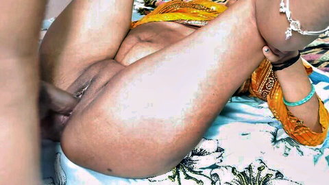 YourKajal in explicit vaginal penetration with fat-dicked stud in colorful kurti
