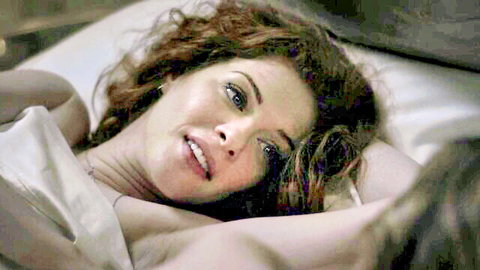 Anna Paquin and Rachelle Lefevre in seductive redhead lesbian bed scene