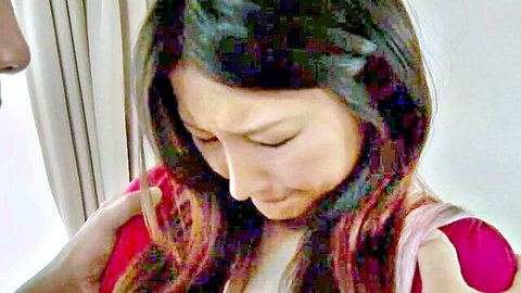 Azumi Mizushima tearful moment with father-in-law in red top, JAV pt 1