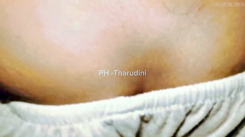 Closeup of Sri Lankan woman's hairy pussy with white panties pulled aside