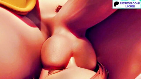 Shemale hentai anime big tits closeup explicit domination scene