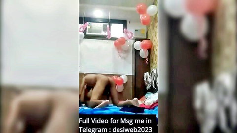 South Asian brunette babe in doggy style on bed exposing wet pussy for big Indian cock penetration