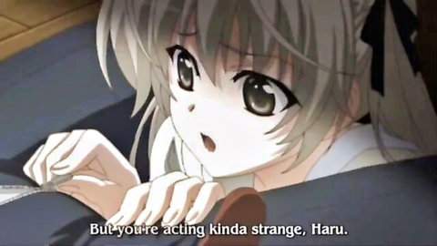 Surprised gray-haired anime girl with wide eyes and open mouth in white outfit looking shocked