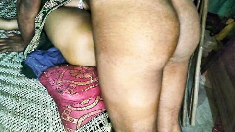 Indian bhabhi in desi anal sex pose, curvy hairy legs exposed