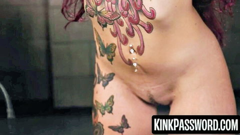 Bound Luna Legend fingered to shaking orgasm with dirty vibrator