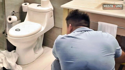 Kesha Ortega bares it all and penetrates plumber in kinky bathroom scene
