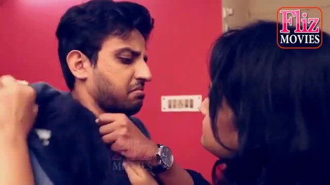 Indian couple in tense foreplay, man grabs woman in The Trap Fliz Movies