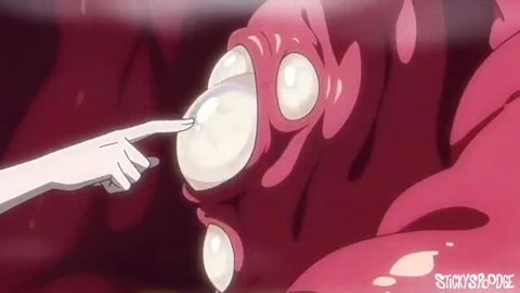 Anime girl poking sticky tentacle pussy orbs in hentai Tenta time ep1