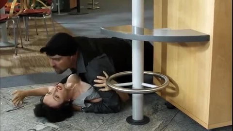 Jennifer Newrkla nude in kinky FC Ruckpass scene, man pinning Asian beauty on floor