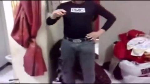 Arab Egyptian Muslim man in tight black shirt showing off bulge