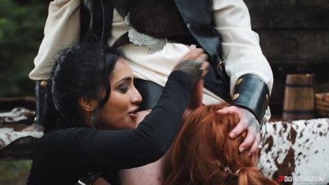 Yasmina Khan and Kayla Wild in passionate oral scene from Rival Desires