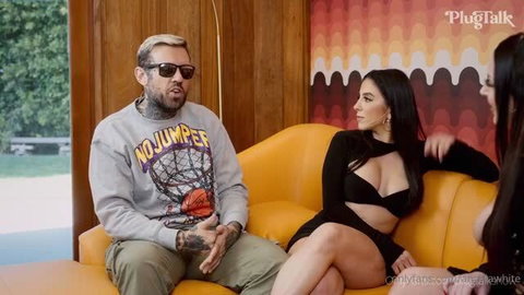 Angela White and Lena The Plug on PlugTalk interview couch