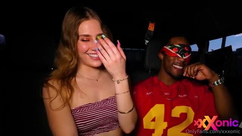 Fiona Sprouts smiling in car with BBC partner, OnlyFans thumbnail