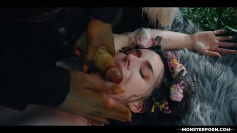 Maddie Wren in Trouble in the Woods, explicit monster porn scene with Jason Sarcinelli