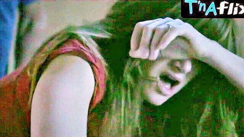 Kathryn Hahn in emotional sexy scream scene, red top